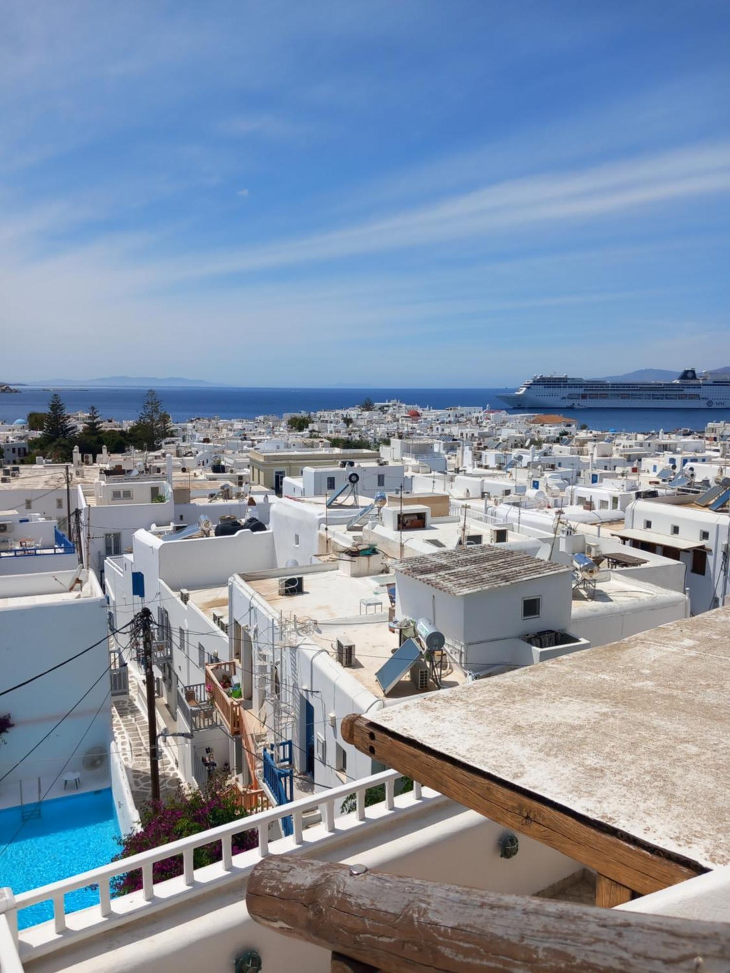 Alex Oldtown Sea View Rooms And Appartments Mykonos Town Bagian luar foto